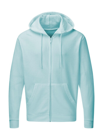 SG Hooded Full Zip Men, Angel Blue, XL bedrucken, Art.-Nr. 293523086
