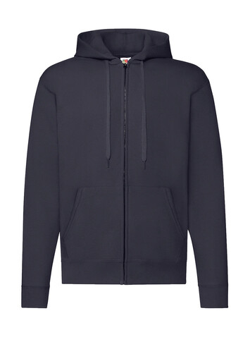 Fruit of the Loom Classic Hooded Sweat Jacket, Deep Navy, 3XL bedrucken, Art.-Nr. 294012028