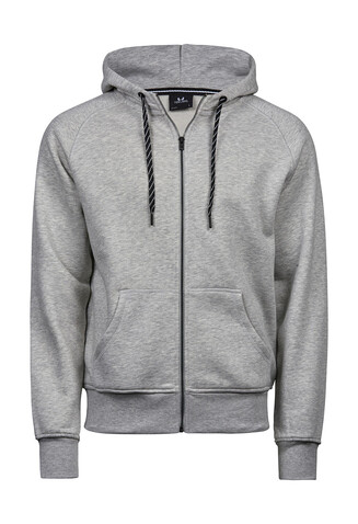 Tee Jays Fashion Full Zip Hood, Heather Grey, 2XL bedrucken, Art.-Nr. 295541237