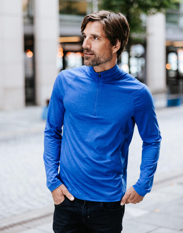 StormTech Milano 1/4 Zip Pullover, Charcoal Heather, L bedrucken, Art.-Nr. 297181365