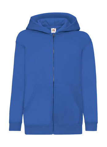 Fruit of the Loom Kids` Classic Hooded Sweat Jacket, Royal Blue, 116 (5-6) bedrucken, Art.-Nr. 299013004