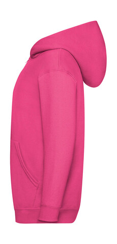 Fruit of the Loom Kids` Classic Hooded Sweat Jacket, Red, 116 (5-6) bedrucken, Art.-Nr. 299014004