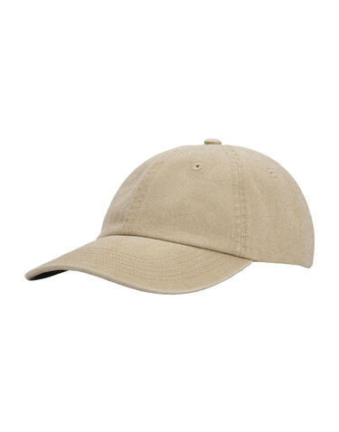 True Blanks Cotton Twill Cap, Washed Oatmeal, One Size bedrucken, Art.-Nr. 300417030