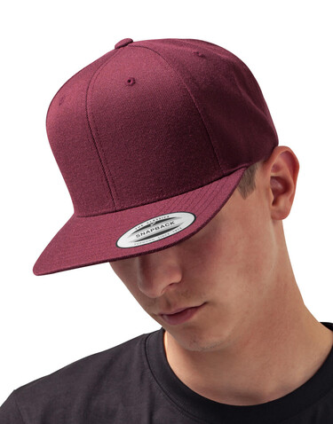 Yupoong Classic Snapback Cap, Maroon/Maroon, One Size bedrucken, Art.-Nr. 300734540