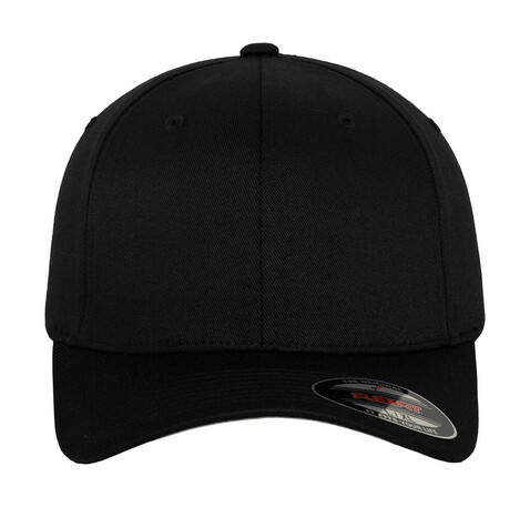 Flexfit Wooly Combed Cap, Black, XS/S (53-57cm) bedrucken, Art.-Nr. 301681016