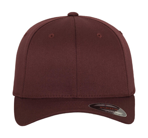 Flexfit Wooly Combed Cap, Maroon, L/XL (57-61cm) bedrucken, Art.-Nr. 301684452