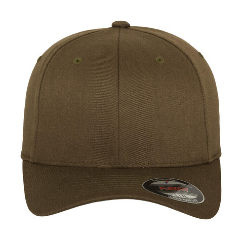Flexfit Wooly Combed Cap, Olive, 2XL (59-64cm) bedrucken, Art.-Nr. 301685303