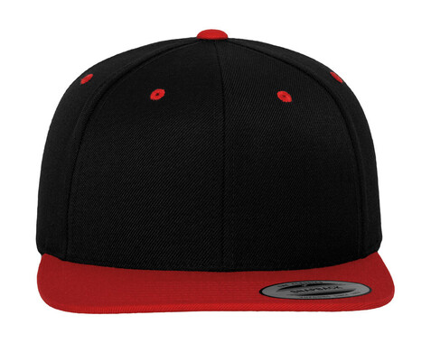 Yupoong Classic Snapback 2-Tone Cap, Black/Red, One Size bedrucken, Art.-Nr. 301731540