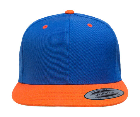 Yupoong Classic Snapback 2-Tone Cap, Royal/Orange, One Size bedrucken, Art.-Nr. 301733540