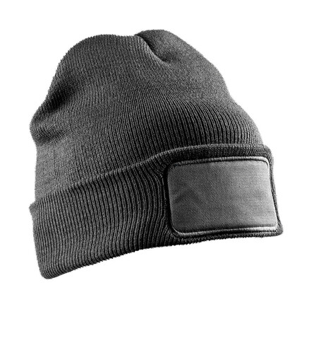 Result Double Knit Printers Beanie, Grey, One Size bedrucken, Art.-Nr. 302331210