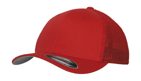 Flexfit Mesh Cotton Twill Trucker Cap, White, S/M bedrucken, Art.-Nr. 302680001