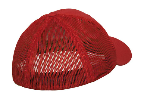 Flexfit Mesh Cotton Twill Trucker Cap, White, S/M bedrucken, Art.-Nr. 302680001