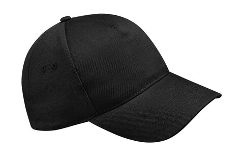 Beechfield Ultimate 5 Panel Cap, Black, One Size bedrucken, Art.-Nr. 302691010