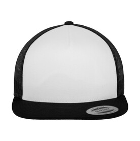 Yupoong Classic Trucker Cap, Black/White/Black, One Size bedrucken, Art.-Nr. 302731800