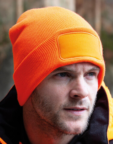 Result Double Knit Thinsulate™ Printers Beanie, Fluorescent Orange, One Size bedrucken, Art.-Nr. 303334050