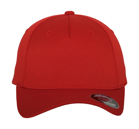 Flexfit Fitted Baseball Cap, Red, S/M bedrucken, Art.-Nr. 305684001