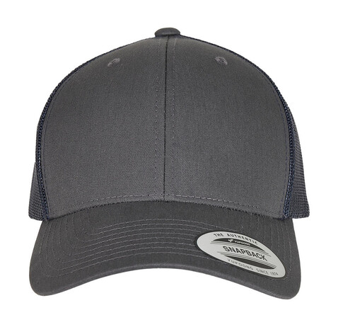 Yupoong Retro Trucker 2-Tone, Charcoal/Navy, One Size bedrucken, Art.-Nr. 307731870 Yupoong Retro Trucker 2-Tone, Charcoal/Navy, One Size bedrucken, Art.-Nr. 307731870