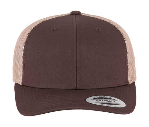 Yupoong Retro Trucker 2-Tone, Brown/Khaki, One Size bedrucken, Art.-Nr. 307737570
