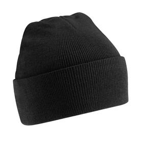 Beechfield Junior Original Cuffed Beanie, Black, One Size bedrucken, Art.-Nr. 309691010