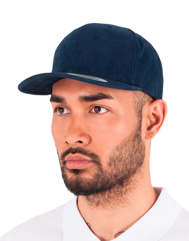 Yupoong Brushed Cotton Twill Mid Profile, Navy, One Size bedrucken, Art.-Nr. 309732000