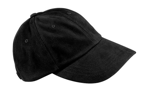 Beechfield Low Profile Heavy Brushed Cotton Cap, Black, One Size bedrucken, Art.-Nr. 310691010