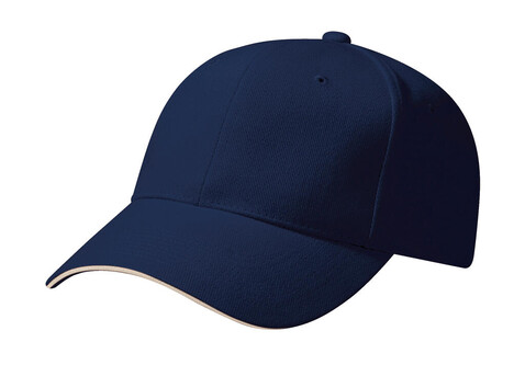 Beechfield Pro-Style Heavy Brushed Cotton Cap, French Navy/Stone, One Size bedrucken, Art.-Nr. 312692600 Beechfield Pro-Style Heavy Brushed Cotton Cap, French Navy/Stone, One Size bedrucken, Art.-Nr. 312692600