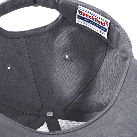 Beechfield Pro-Style Heavy Brushed Cotton Cap, White, One Size bedrucken, Art.-Nr. 312690000