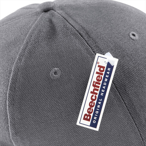 Beechfield Pro-Style Heavy Brushed Cotton Cap, White, One Size bedrucken, Art.-Nr. 312690000
