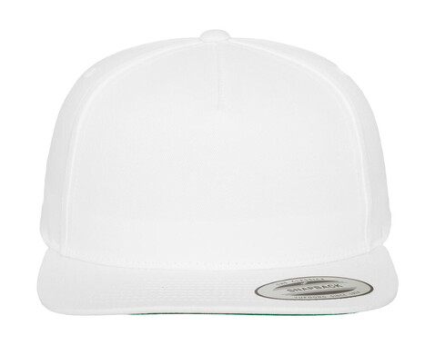 Yupoong Classic 5 Panel Snapback, White, One Size bedrucken, Art.-Nr. 312730000