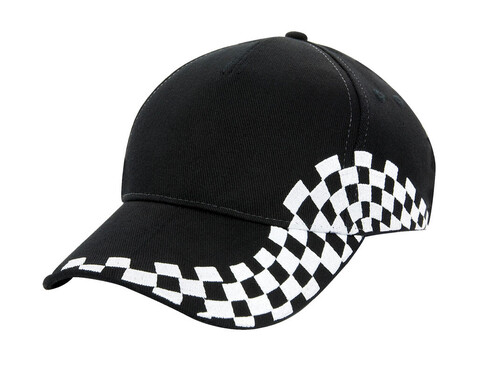 Beechfield Grand Prix Cap, Black, One Size bedrucken, Art.-Nr. 316691010