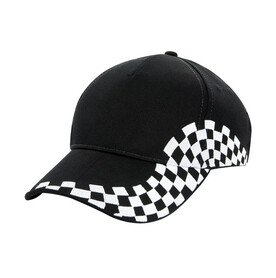 Beechfield Grand Prix Cap, Black, One Size bedrucken, Art.-Nr. 316691010