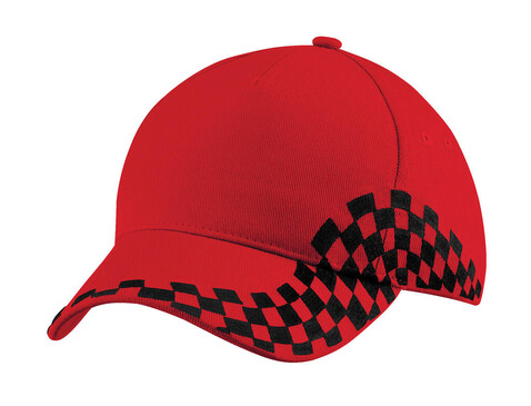Beechfield Grand Prix Cap, Black/Classic Red, One Size bedrucken, Art.-Nr. 316691540 Beechfield Grand Prix Cap, Black/Classic Red, One Size bedrucken, Art.-Nr. 316691540