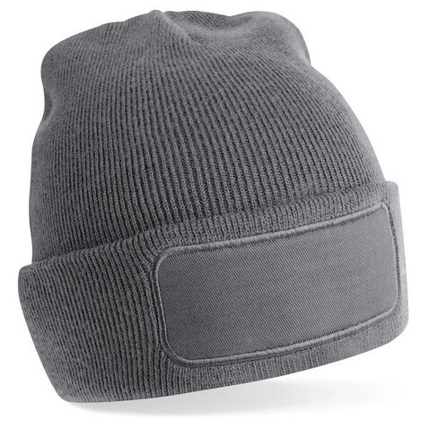 Beechfield Original Patch Beanie, Graphite Grey, One Size bedrucken, Art.-Nr. 319691310