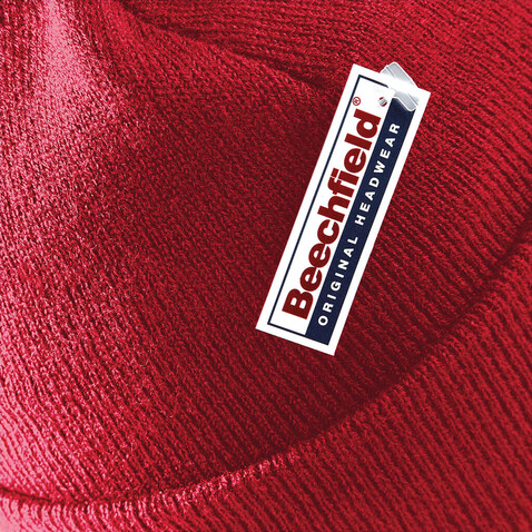 Beechfield Original Patch Beanie, French Navy, One Size bedrucken, Art.-Nr. 319692010