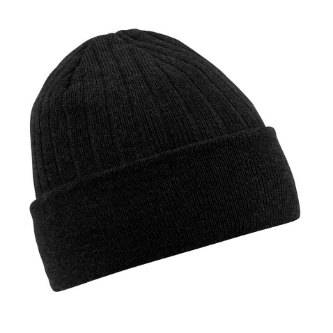 Beechfield Thinsulate™ Beanie, Black, One Size bedrucken, Art.-Nr. 320691010