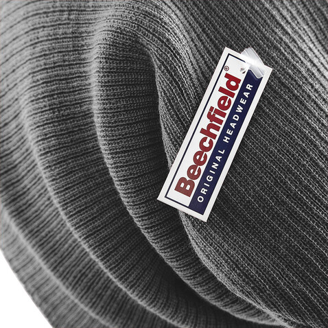 Beechfield Slouch Beanie, Smoke Grey, One Size bedrucken, Art.-Nr. 322691360 Beechfield Slouch Beanie, Smoke Grey, One Size bedrucken, Art.-Nr. 322691360