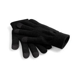 Beechfield TouchScreen Smart Gloves, Black, S/M bedrucken, Art.-Nr. 324691011