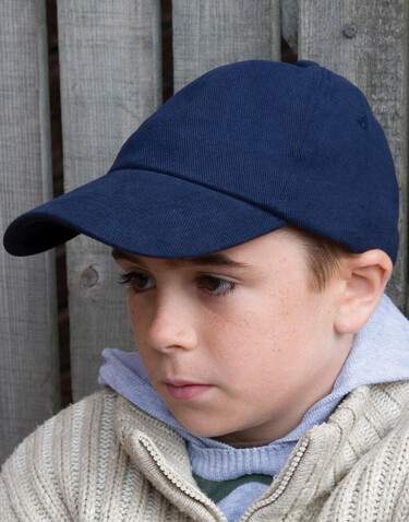 Result Caps Junior Brushed Cotton Cap, Black, One Size bedrucken, Art.-Nr. 328341010