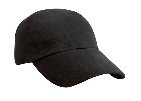 Result Caps Junior Brushed Cotton Cap, Black, One Size bedrucken, Art.-Nr. 328341010