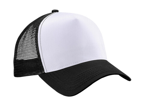 Beechfield Snapback Trucker, Black/White, One Size bedrucken, Art.-Nr. 328691500