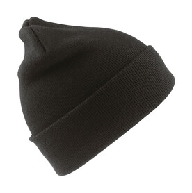 Result Caps Woolly Ski Hat, Black, One Size bedrucken, Art.-Nr. 329341010