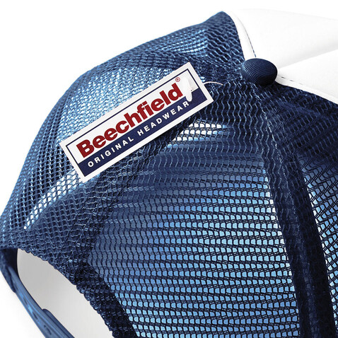 Beechfield Vintage Snapback Trucker, Fuchsia/White, One Size bedrucken, Art.-Nr. 329694700