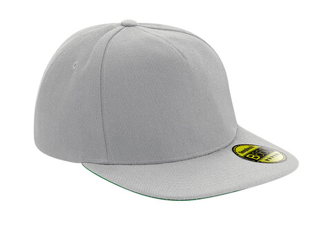 Beechfield Original Flat Peak Snapback, Grey/Grey, One Size bedrucken, Art.-Nr. 331691480