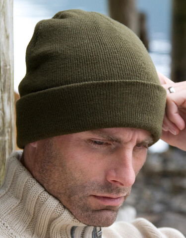 Result Lightweight Thinsulate Hat, Olive, One Size bedrucken, Art.-Nr. 333335300