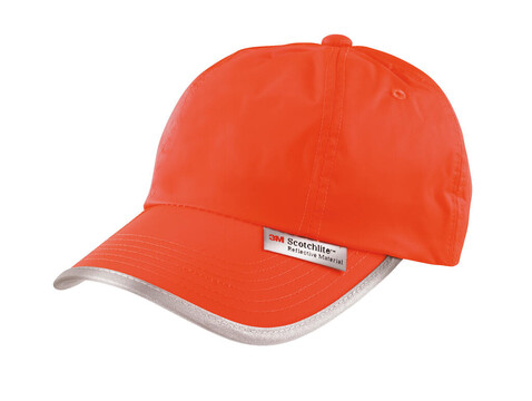 Result Caps Reflective Cap, Fluorescent Orange, One Size bedrucken, Art.-Nr. 335344050