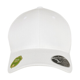 Flexfit 110 Organic Cap, White, One Size bedrucken, Art.-Nr. 337680000