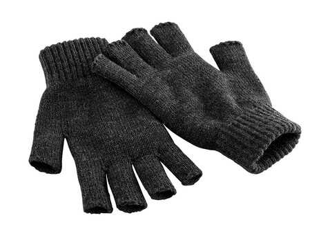 Beechfield Fingerless Gloves, Charcoal, L/XL bedrucken, Art.-Nr. 340691302 Beechfield Fingerless Gloves, Charcoal, L/XL bedrucken, Art.-Nr. 340691302