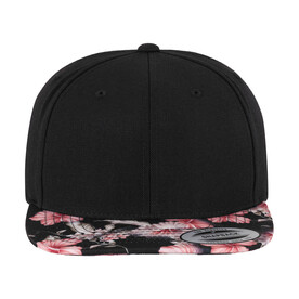 Flexfit Floral Snapback, Red, One Size bedrucken, Art.-Nr. 342684000