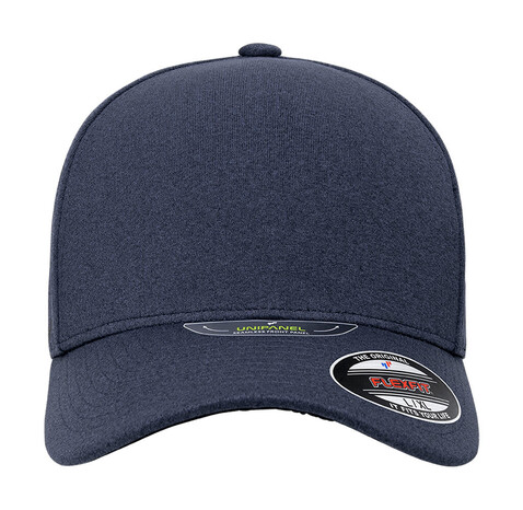 Flexfit Unipanel Melange Cap, Melange Navy, L/XL bedrucken, Art.-Nr. 346682052