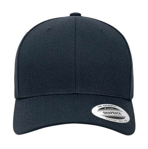 Flexfit Retro Cotton Blend Snapback, Navy, One Size bedrucken, Art.-Nr. 347682000